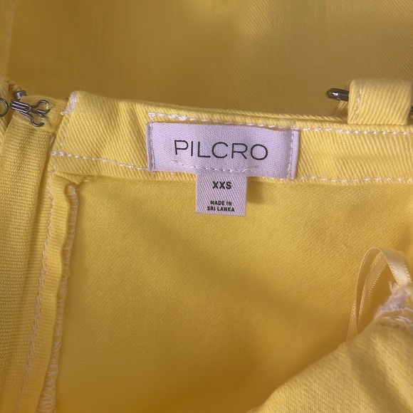 Anthropologie Yellow Halter Mini Dress - Picture 4 of 13